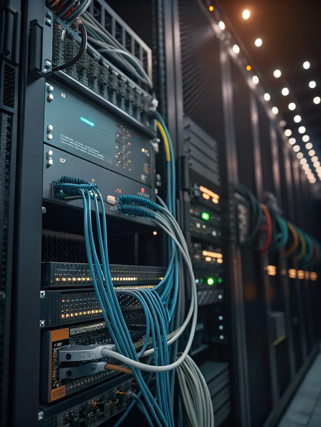 A professional, high-quality image depicting a secure network infrastructure, symbolizing Melbourne InfoSec's Essential Eight Compliance products.